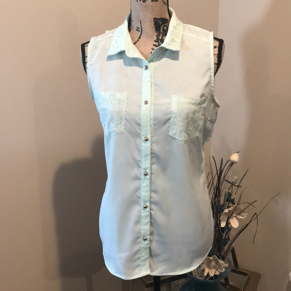 Sheer Lace Back Top - Picture 1 of 5